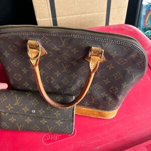 Louis Vuitton Alma bag and wallet